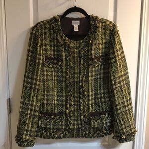 Chicos tweed blazer. Size 12